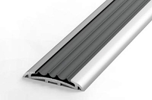 Профиль стыкоперекрывающий ПС-08 2:7 м вставка серая